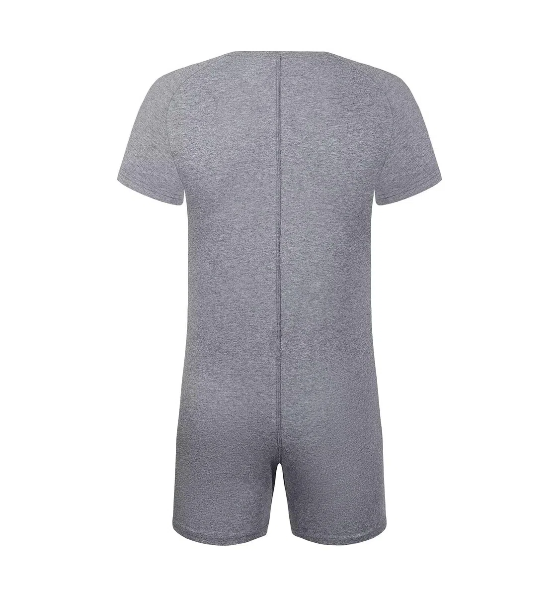 Landofgenie Uomo Onesie Leotard Top Body Shirt One Piece Pigiama Cotone Verde Fibbia Tuta Corte Bodysuit