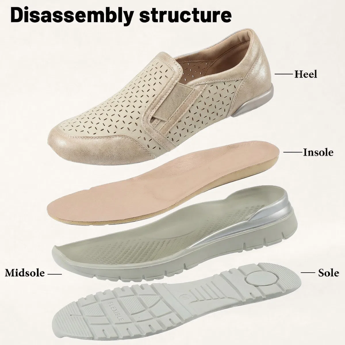 Loafer Donna Slipper in Pelle Comode Mocassino Plateau Scarpe da Business Sandali Larghi Slip-on Scarpe Estive Donna Scarpe Basse per Ufficio e Tutti i Giorni