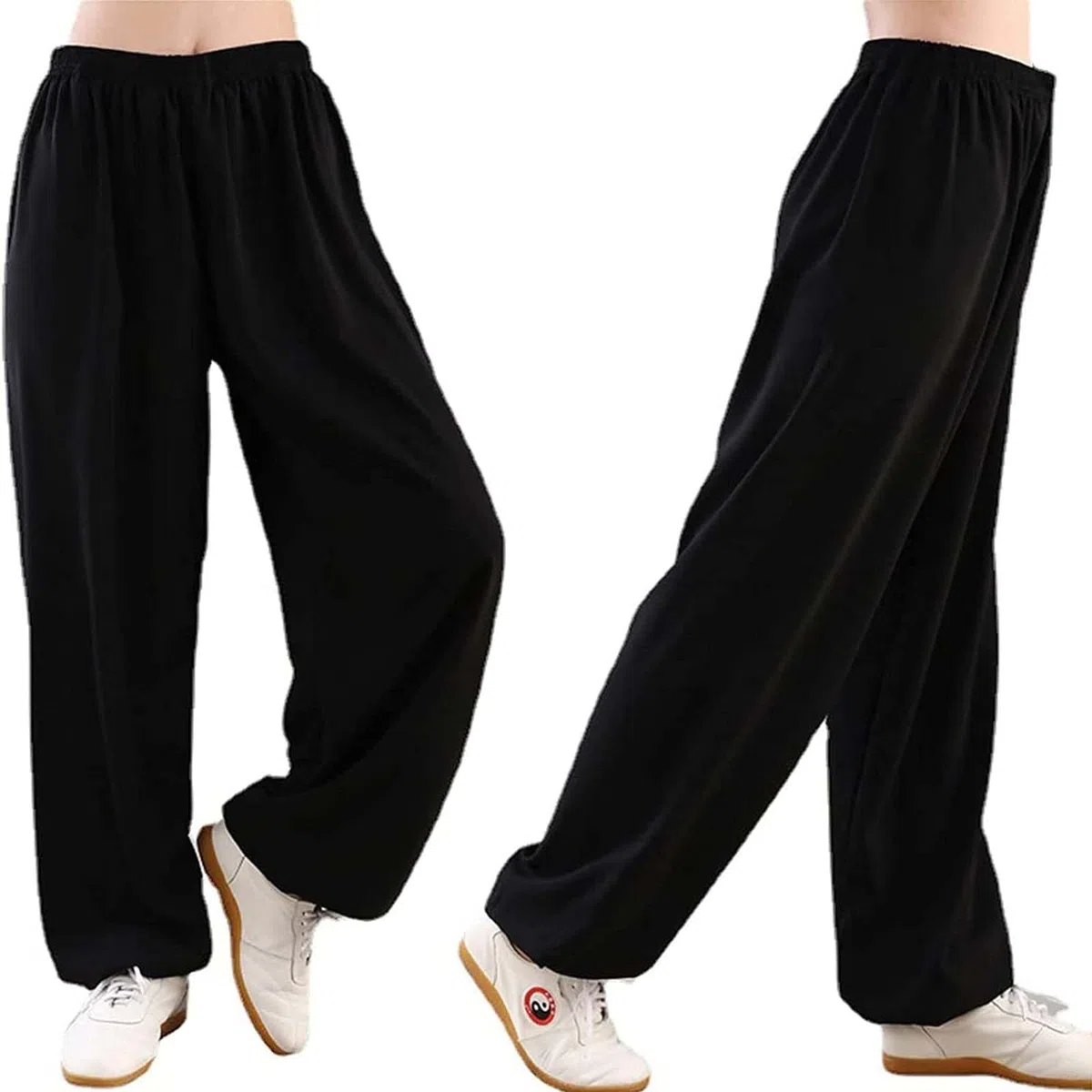 Tai Chi Abbigliamento Unisex Pantaloni per Kung Fu e Arti Marziali Pantaloni in Cotone e Lin Abbigliamento Quotidiano per Yoga e Pilates Pantaloni Latte Seta Tai Chi Pants
