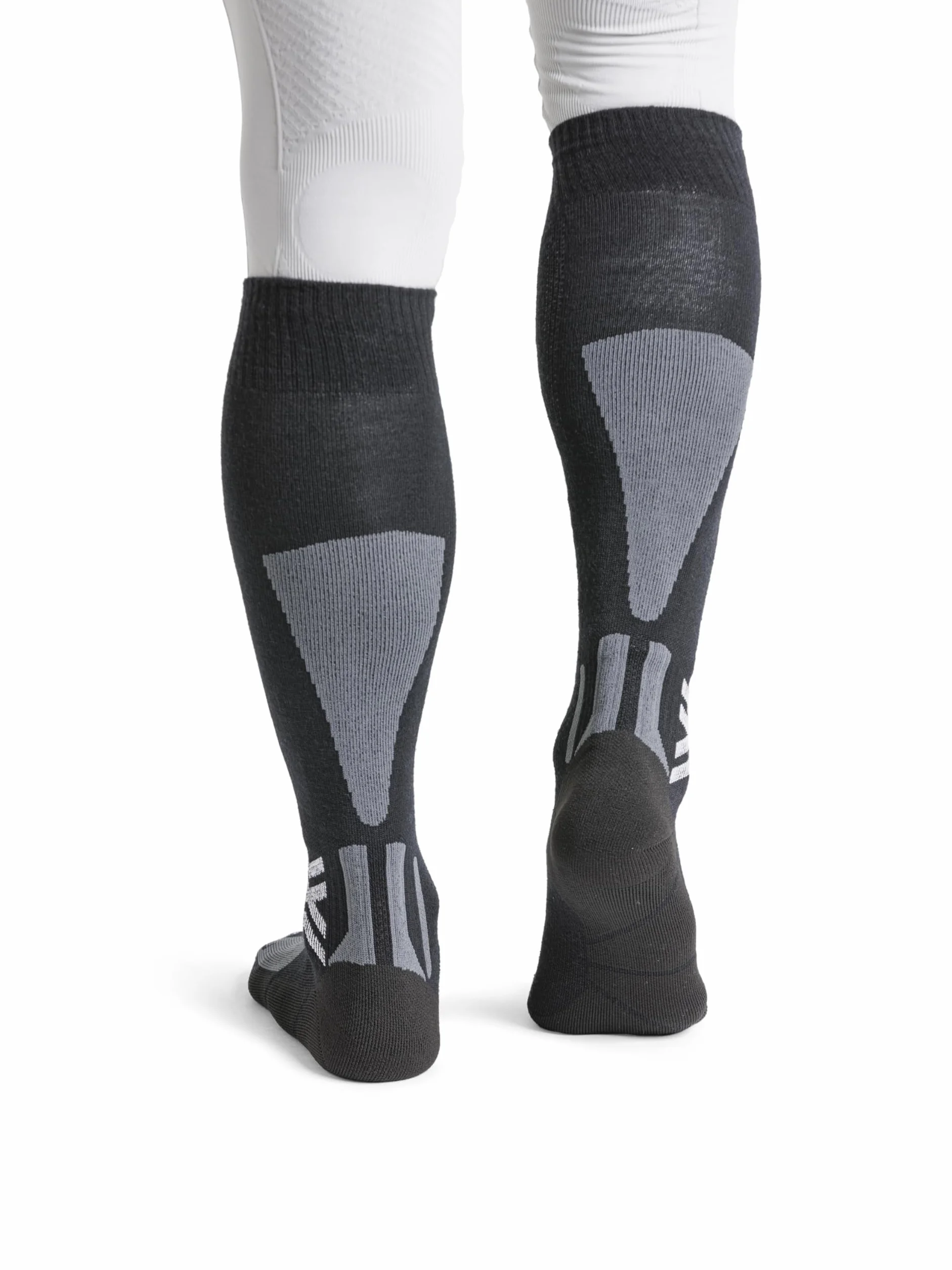 X-Socks Ski Discover Merino OTC - Calze da Sci in Merino per Comfort & Calore - O-Ring Bandage per Adattamento Sicuro & Supporto - Ideale per Sci & Sport Invernali - Nero/Grigio, 39-41