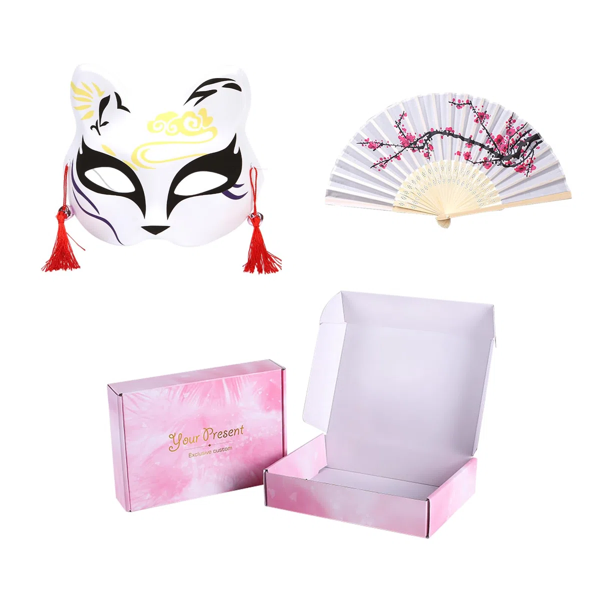 Cinese Hanfu Abito Donna, Set di Costumi Tradizionali Cinese, Manica Allentata Ricamato Hanfu per Orientale Cosplay Festa Quotidiana Spettacolo (con Accessori)