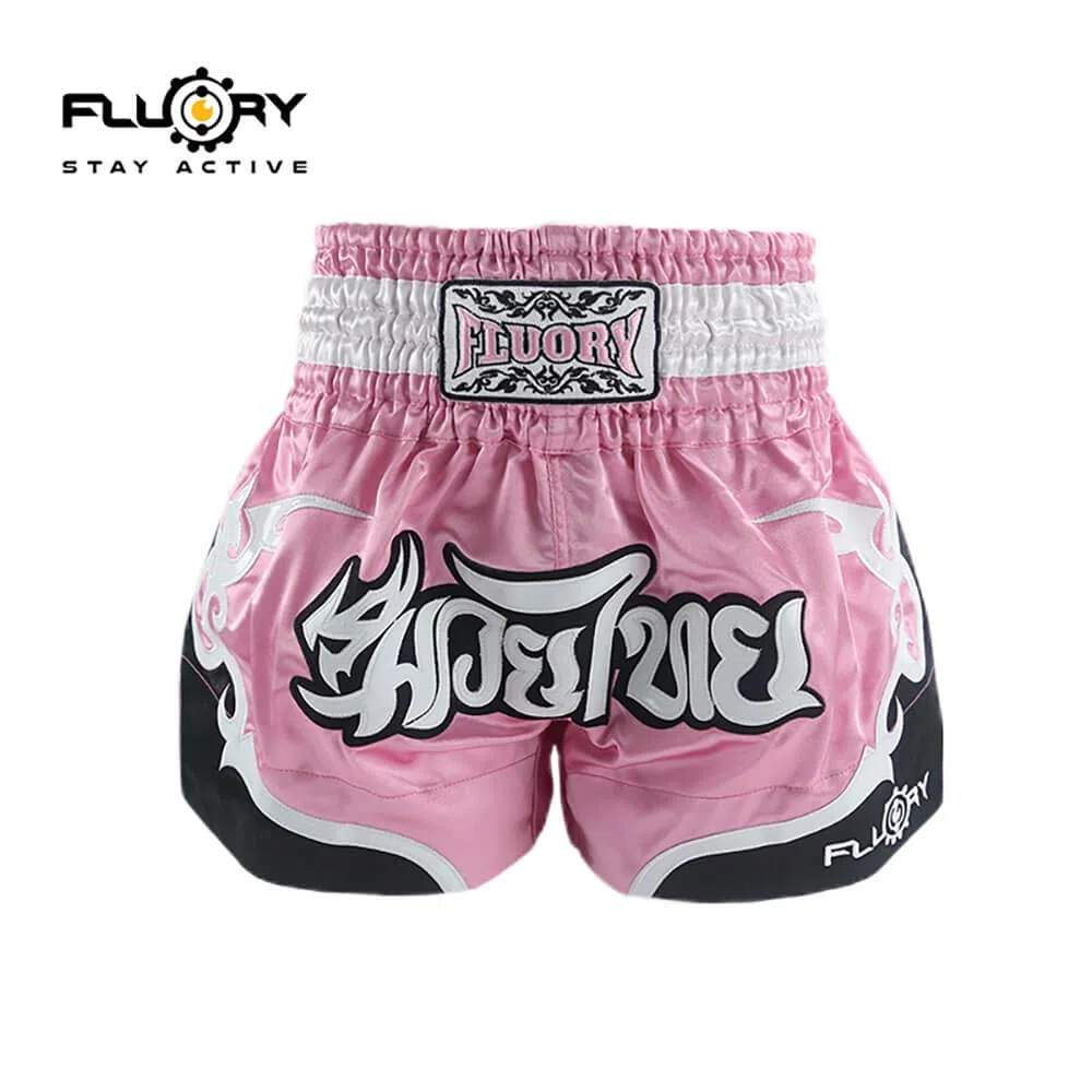 FLUORY Pantaloncini da Combattimento Muay Thai, MMA Abbigliamento Gabbia di Allenamento Fighting Grappling Arti Marziali Kickboxing Pantaloncini Abbigliamento