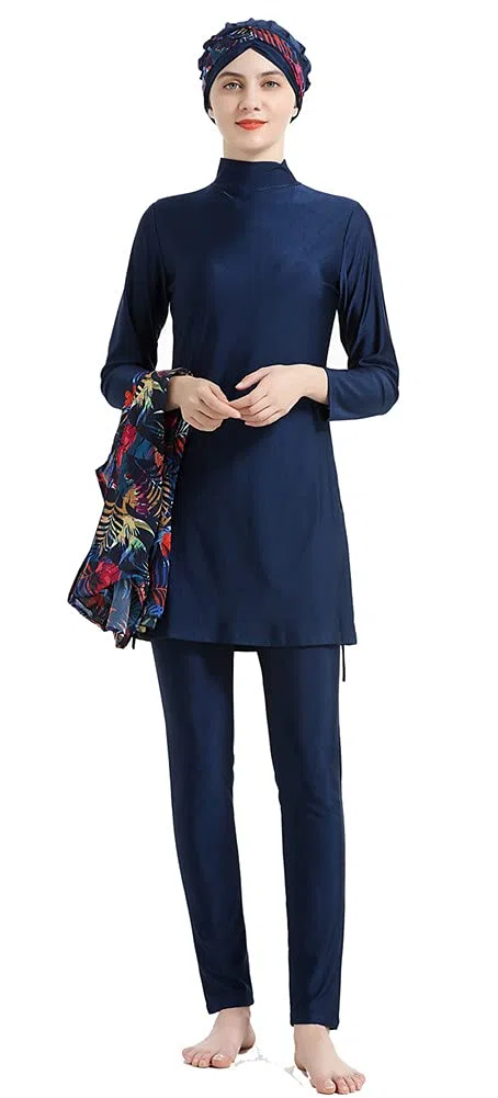Costumi da Bagno Musulmani per Donna Costumi da Bagno Floreali modesti Costumi da Bagno islamici Hijab Burkini Costumi da Bagno Tankini