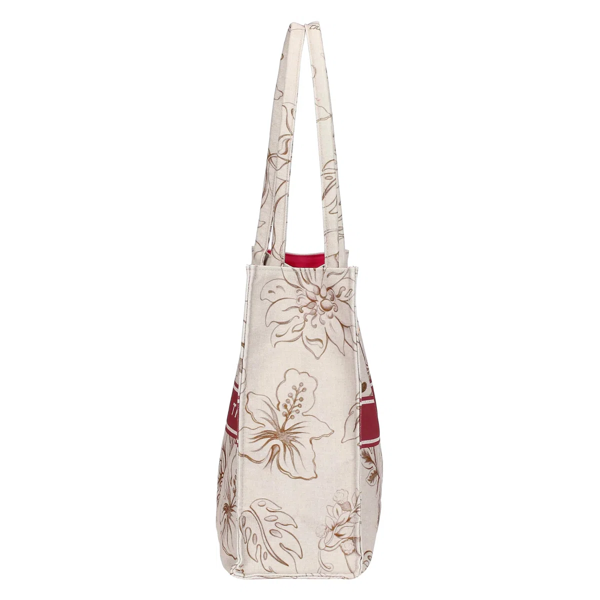 THUN - Borsa mare con pochette e charm Eleganza Esotica - 100% poliestere, Borsa 42X37X14 cm, Pochette 20x28 cm