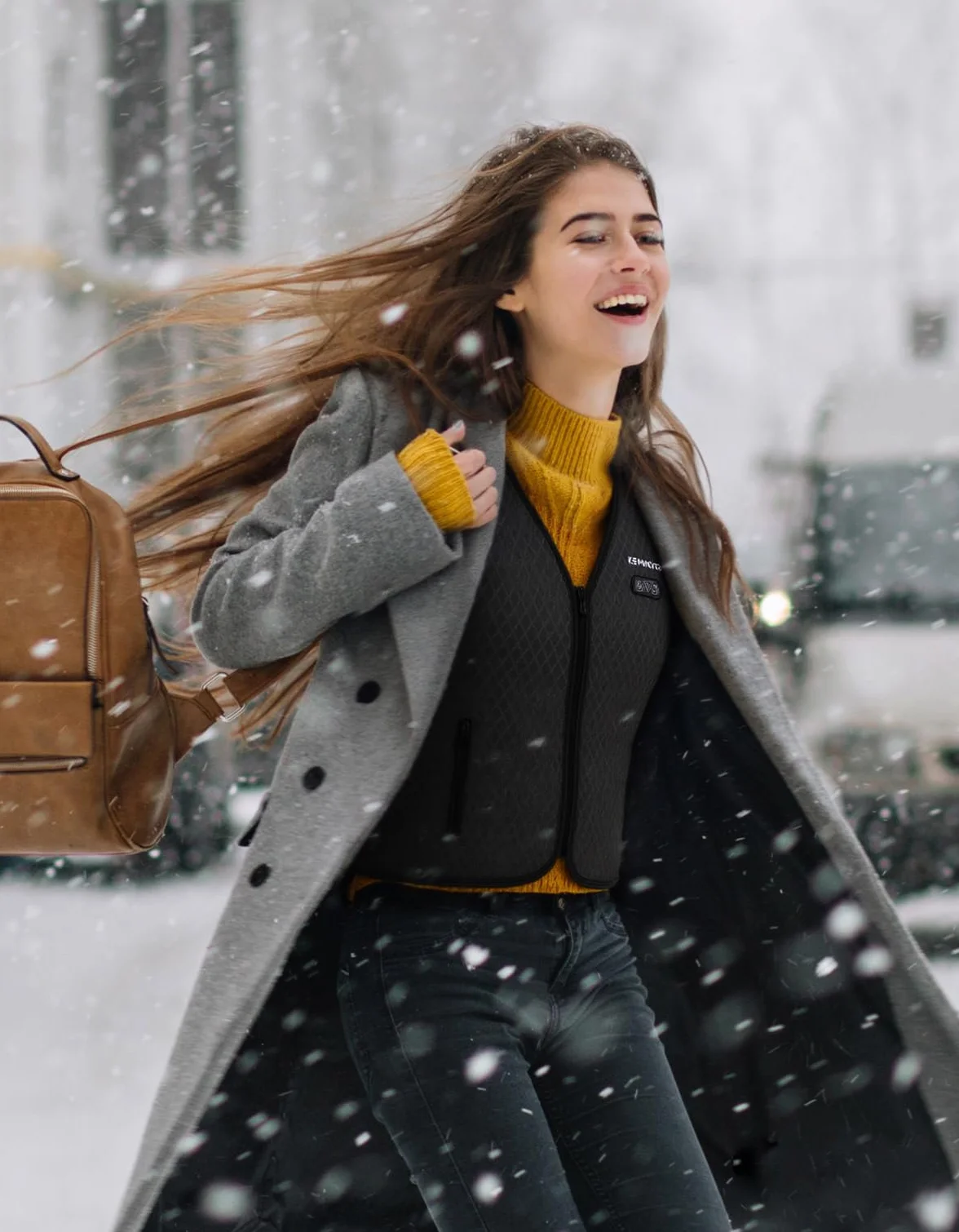 KEMIMOTO Gilet Riscaldato Donna, Elettrico Gilet Riscaldato con USB, Giubbotti Riscaldati a Batteria Doppi Controlle per all’aperto Lavoro Sci Escursionismo Caccia Moto