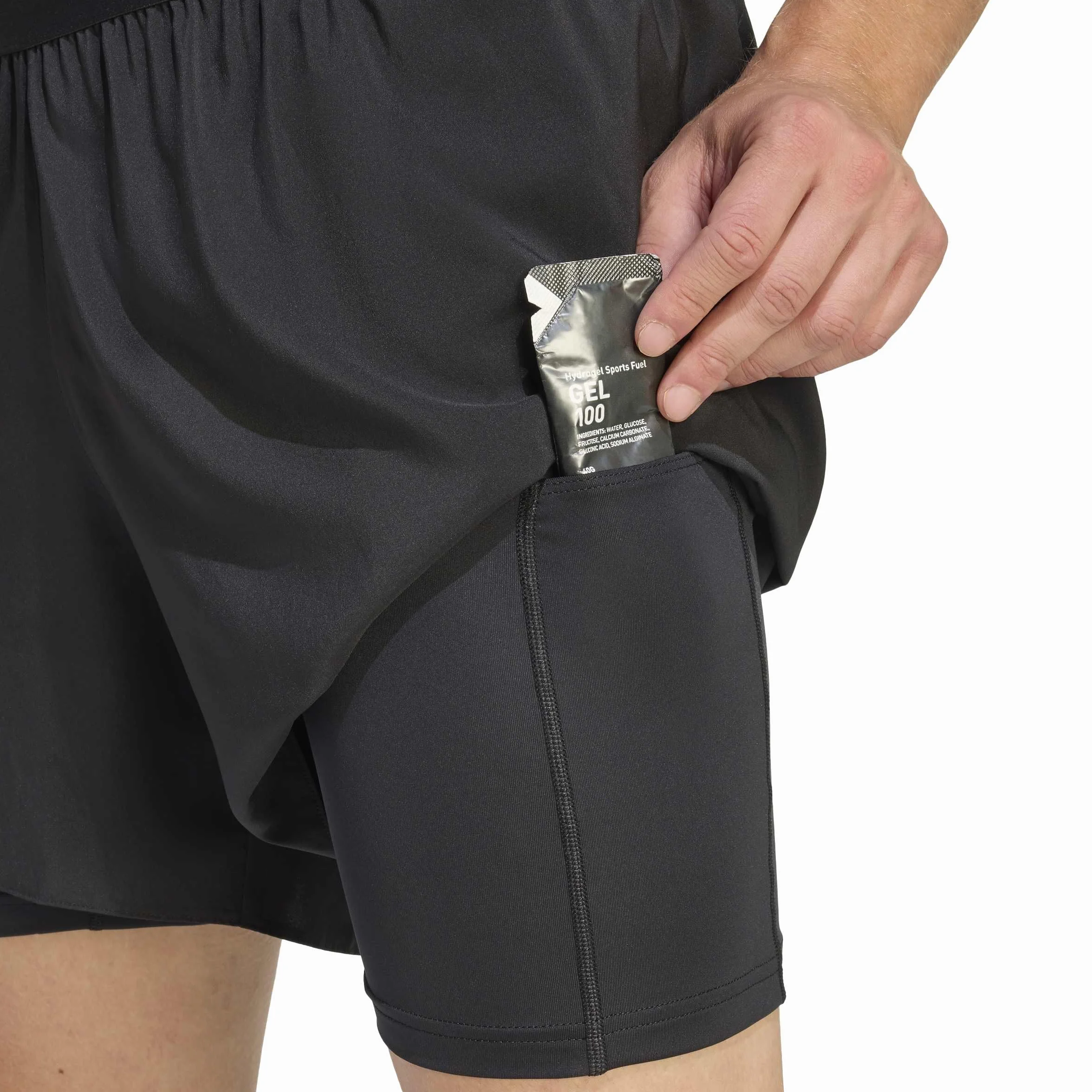 adidas - Adi365 Running Essentials 2in1 Shorts, Pantaloncini Uomo