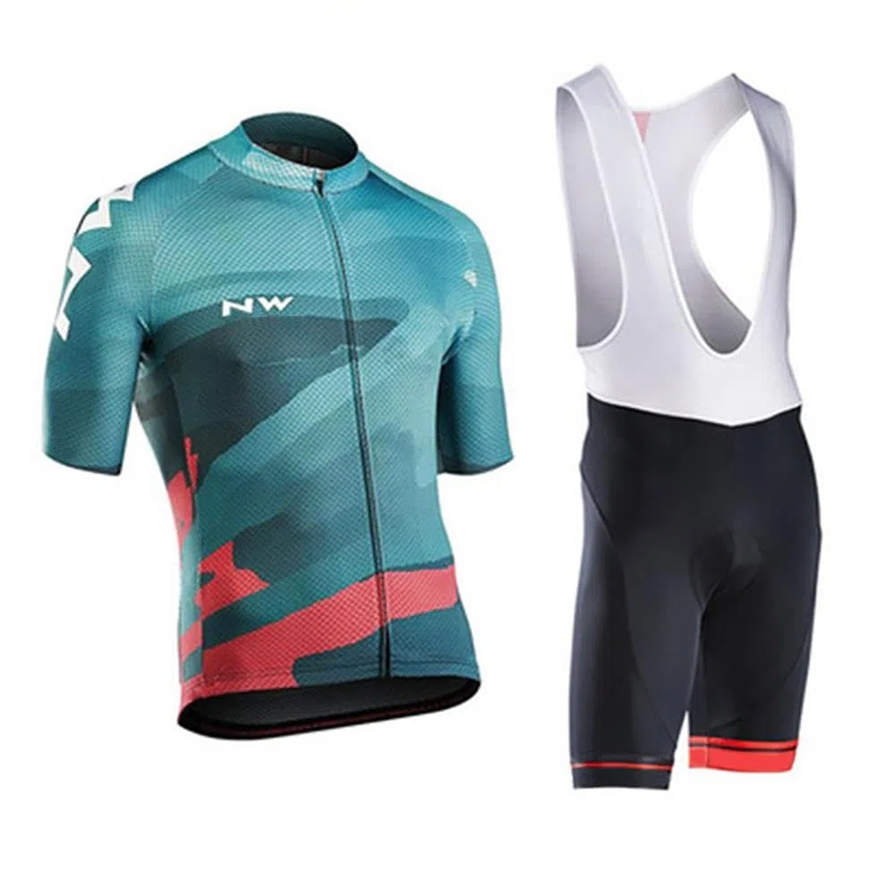 Moxilyn Set di maglia da ciclismo a maniche corte per uomo, maglia da ciclismo, maglia a maniche corte + pantaloni da ciclismo con gel 9D, originale in garza e pantaloni da ciclismo