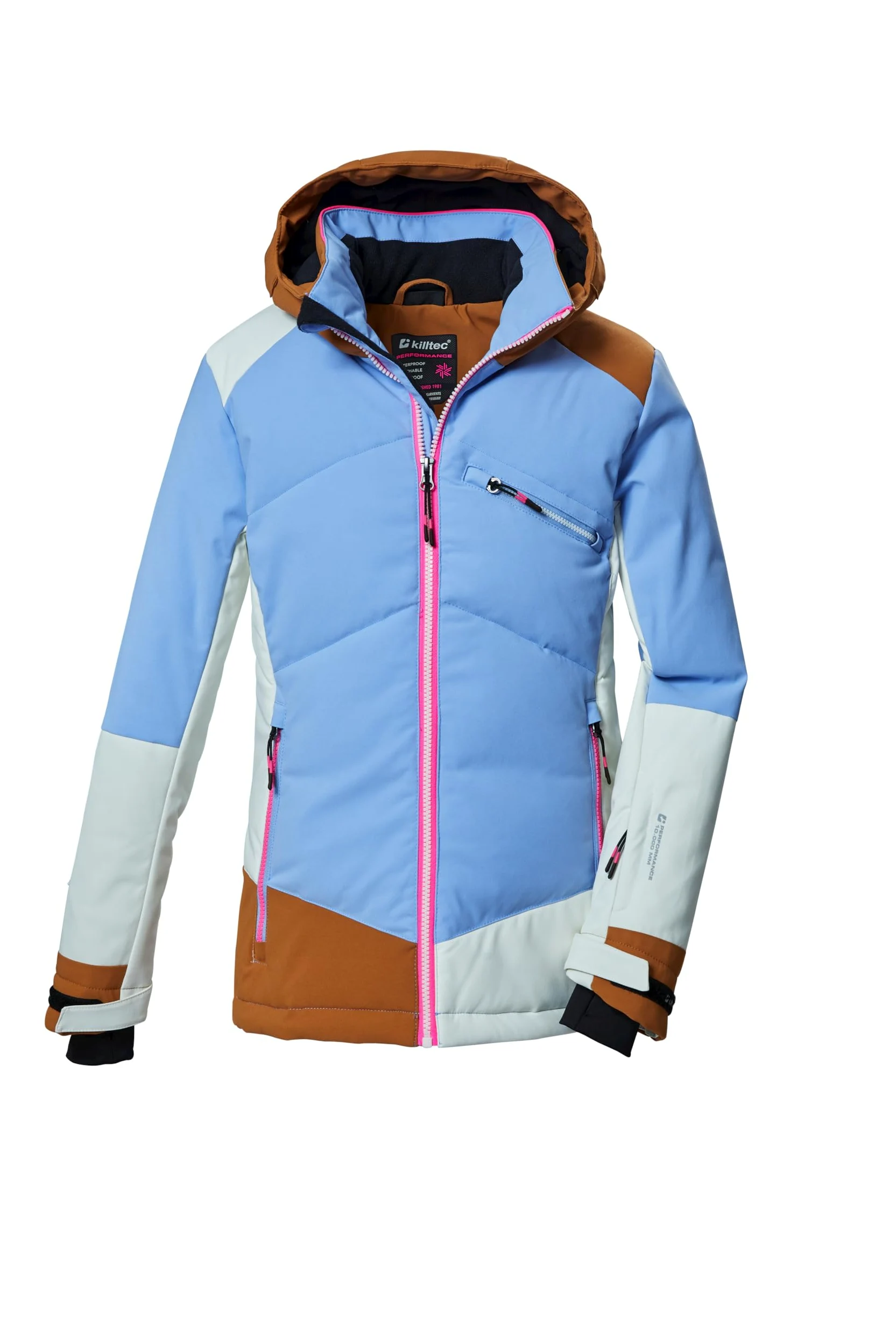 Killtec Ksw 403 Grls Ski Jckt Giacca da sci/giacca funzionale impermeabile con cappuccio e paraneve Bambine e ragazze