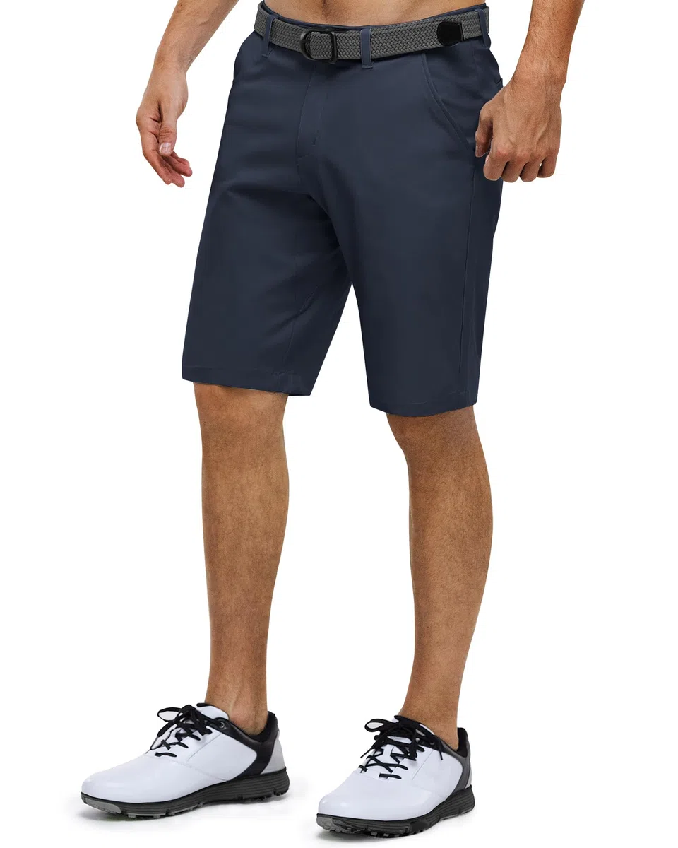 33,000ft Pantaloncini da golf da uomo Dry Fit, 27,9 cm, leggeri, ad asciugatura rapida, elasticizzati, bermuda casual con tasche, per golf, viaggi e wroking