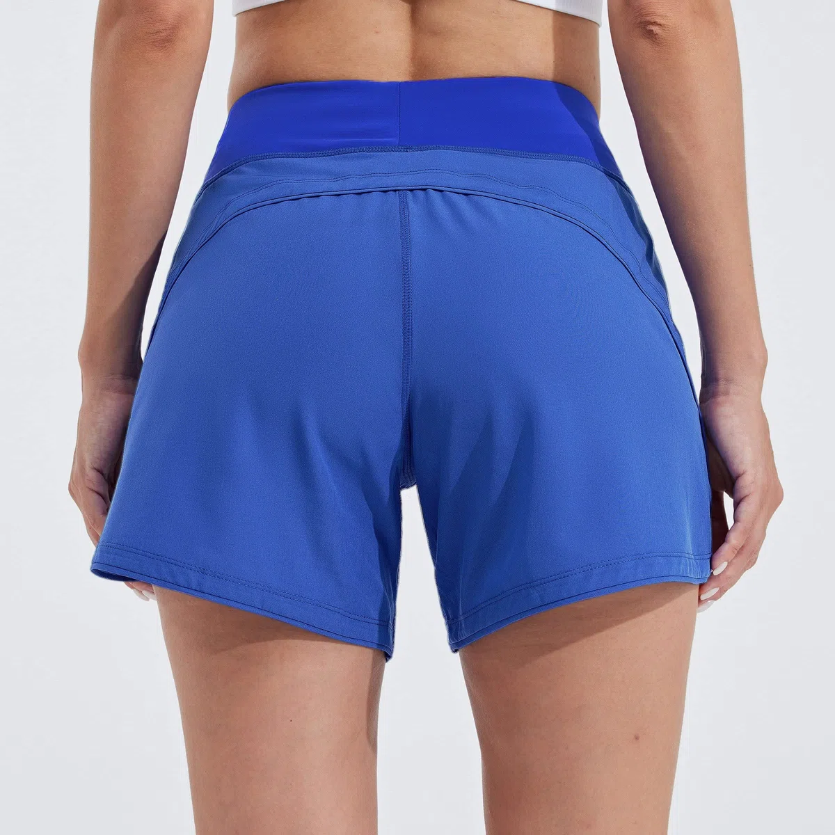 WILLIT Pantaloncini da donna Quick Dry Swim Board da 5" a vita alta, con tasche foderate, grigio.