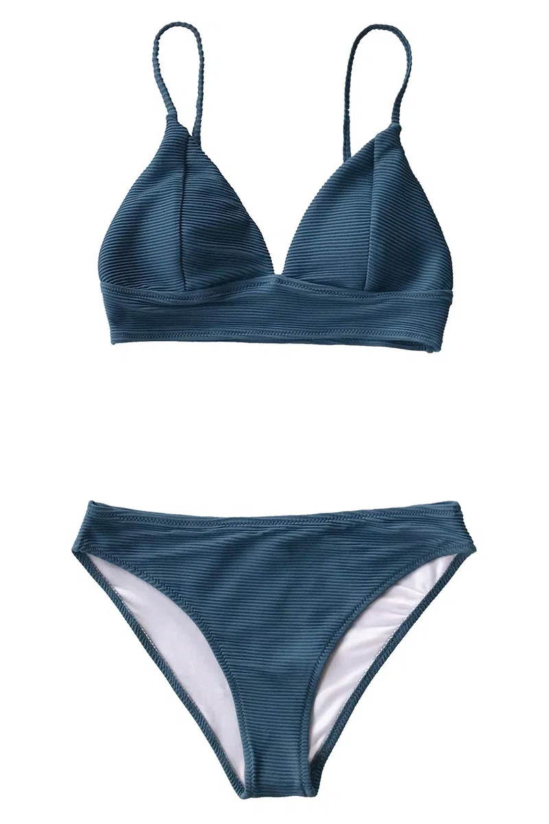 CUPSHE Costume da Bagno a Due Pezzi con Lacci in Bikini Triangolare
