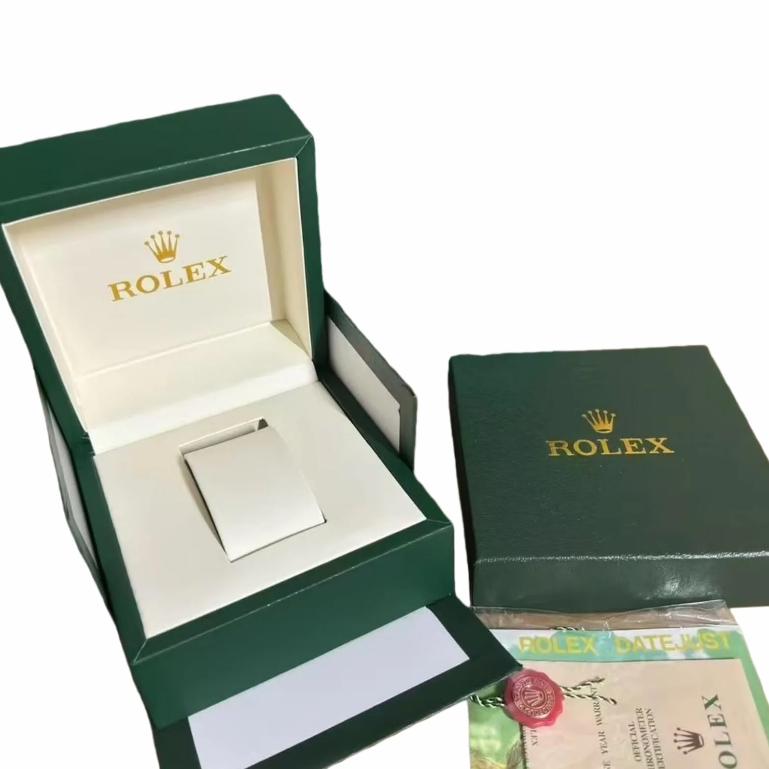 Compatta Orologio Vetrina Verde Singolo Slot Conservazione Scatola Protezione Porta Con Esterno Imballaggio Custodia per Rolex Box