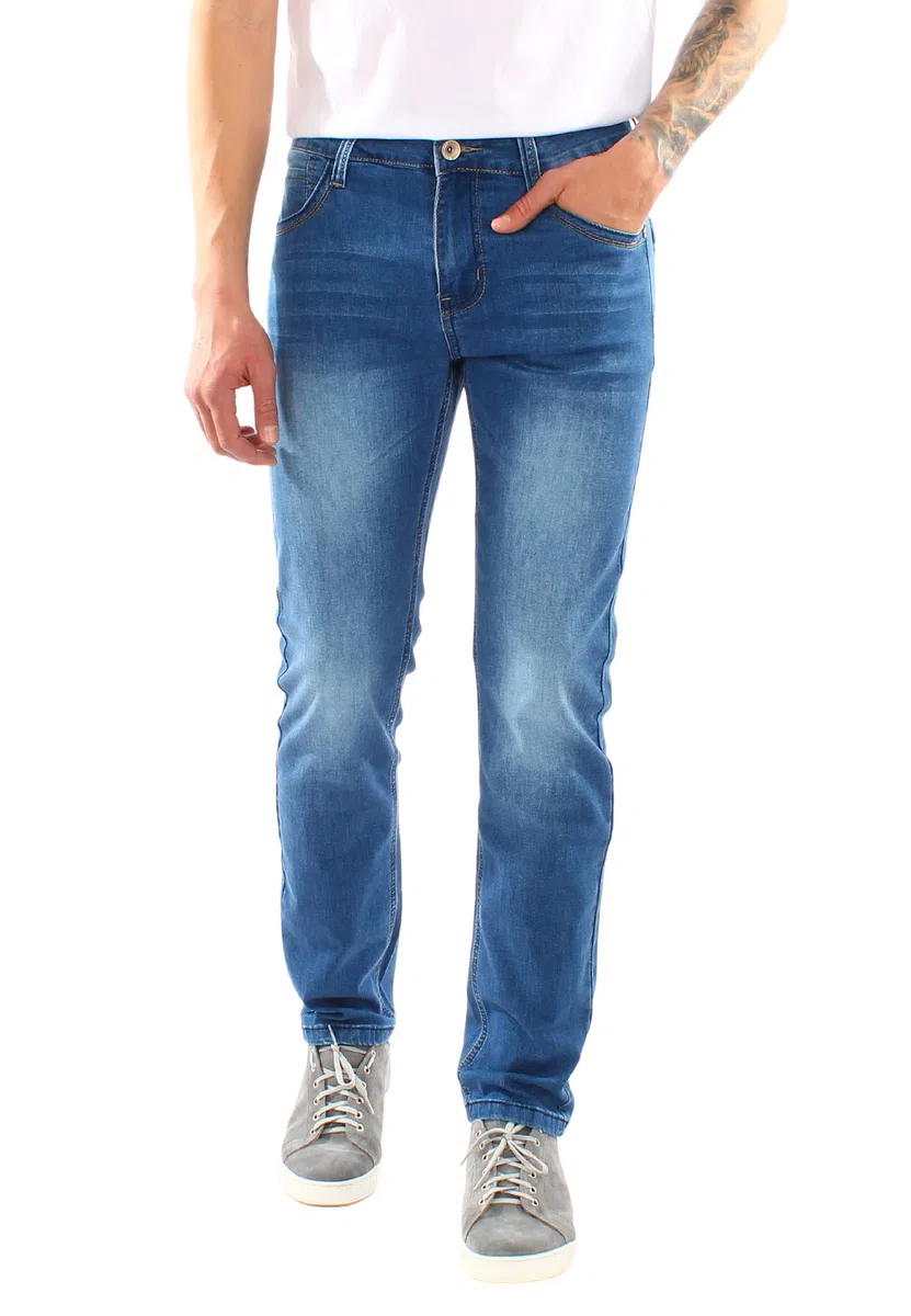 Ciabalù Jeans Uomo Regular Fit Elasticizzati Vita Regolare Denim