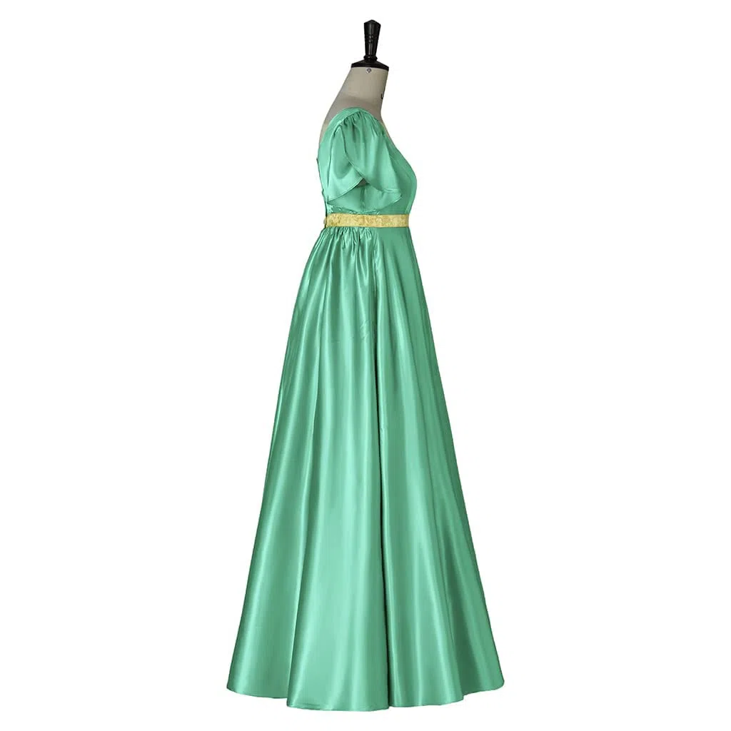 kinstell Regency Abiti da donna 1800s Dress Satin Vintage Regency Sash Victorian Tea Party Gown