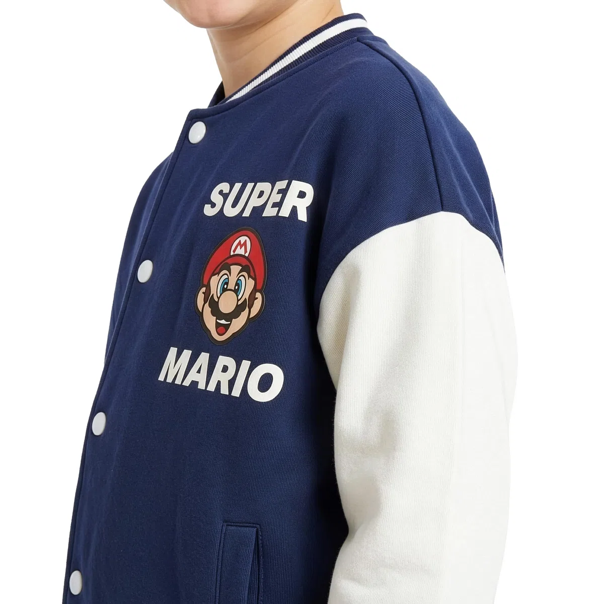 Super Mario Giacca bomber Mario, Luigi, Bowser e Yoshi, giacca per ragazzi, giacche Varsity, età da 5 a 13 anni