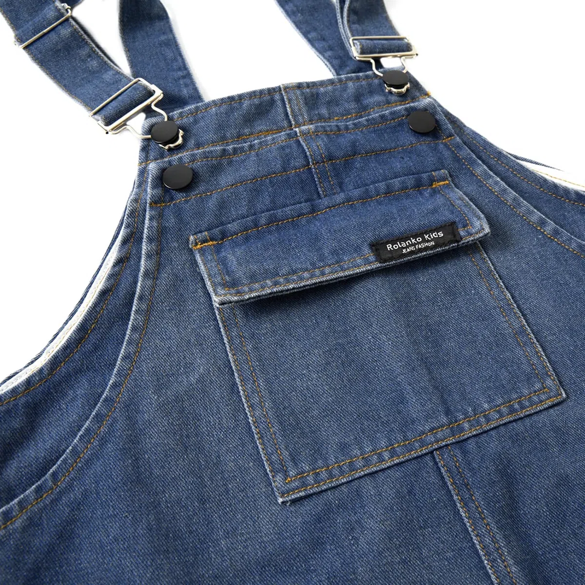 Rolanko Salopette di Jeans da Ragazze con Spalline Regolabili, Tuta di Denim Casual per Bambini