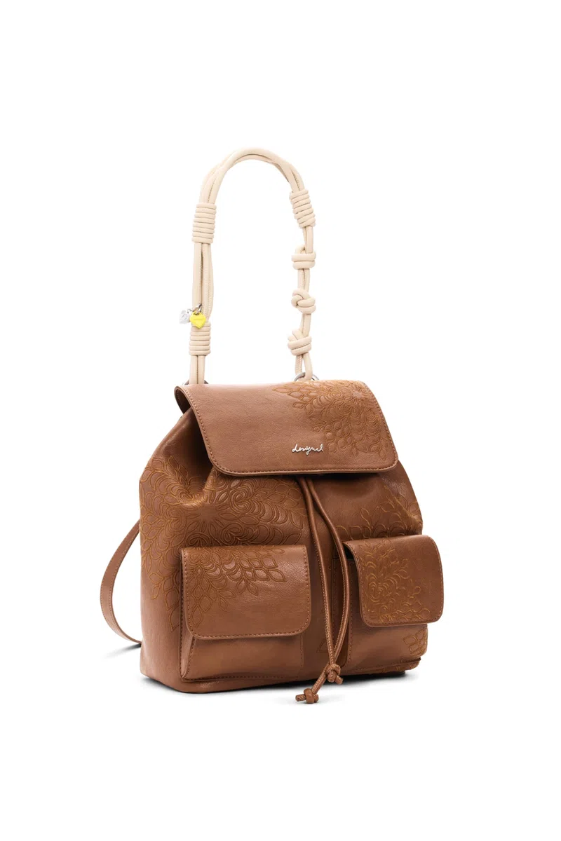Desigual zaino per il tempo libero borsetta Sierra Prisa Mini Backpack Camel marrone