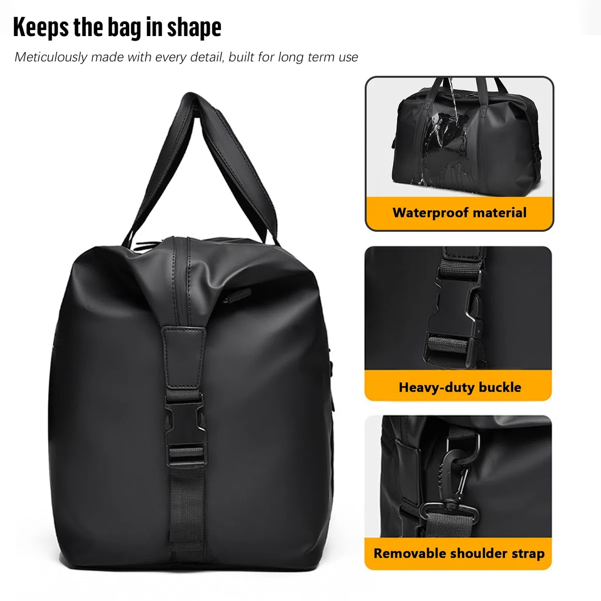 Bagaglio a Mano 40x20x25 Borsa da cabina Ryanair, Borsa da Viaggio in Pelle PU con Tracolla