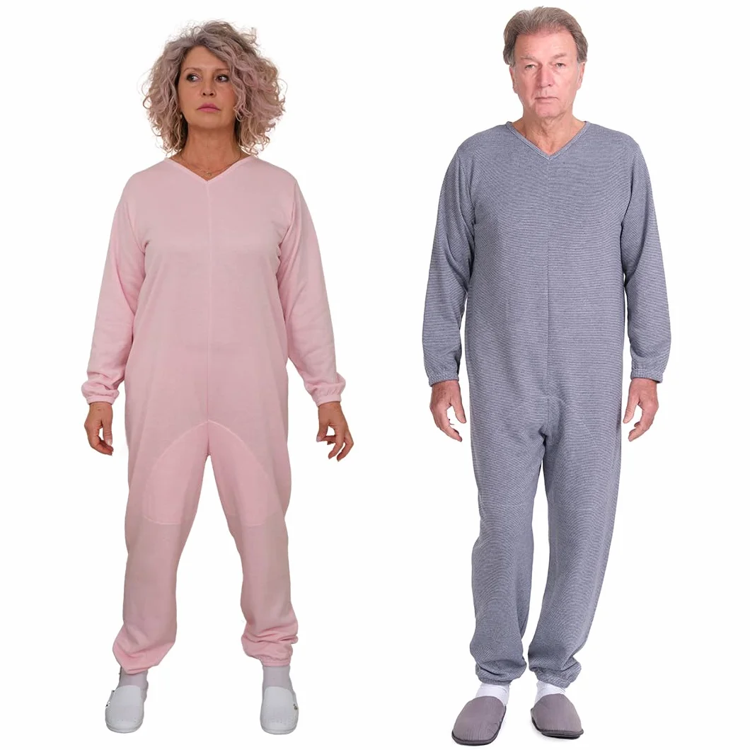 FERRUCCI COMFORT Pigiama Sanitario Invernale con Cerniera sul Dorso - 9014/1 - Uomo/Donna - Ideale per Gli Anziani - Caldo e Traspirante