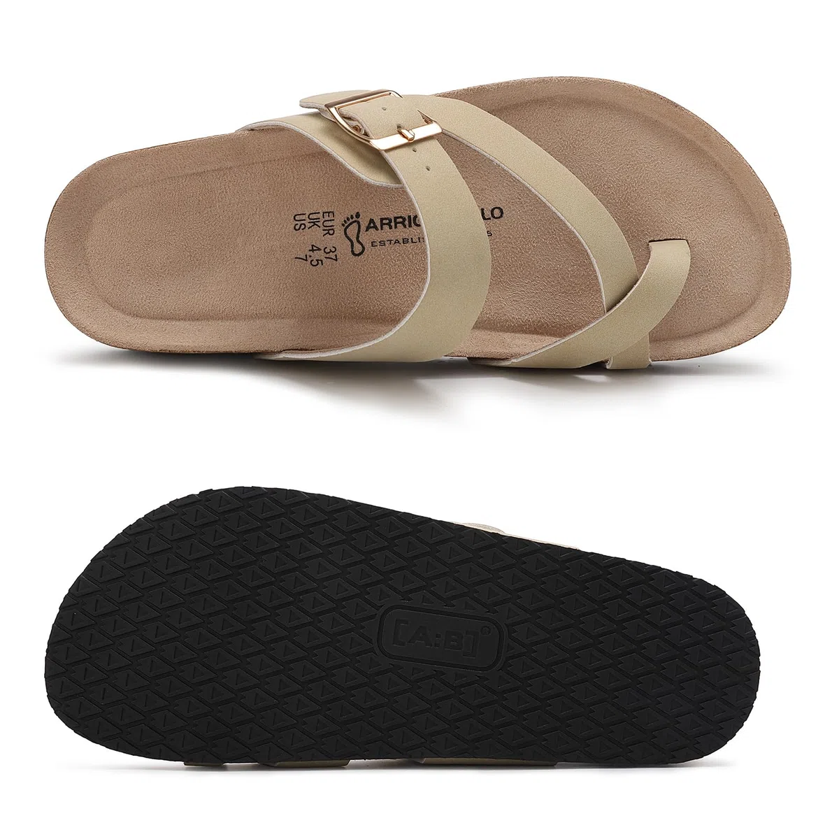 ARRIGO BELLO Pantofole Donna Ciabatte Sughero Fibbia Regolabile Sandali Traspirante Scarpe da Estive EU36-41