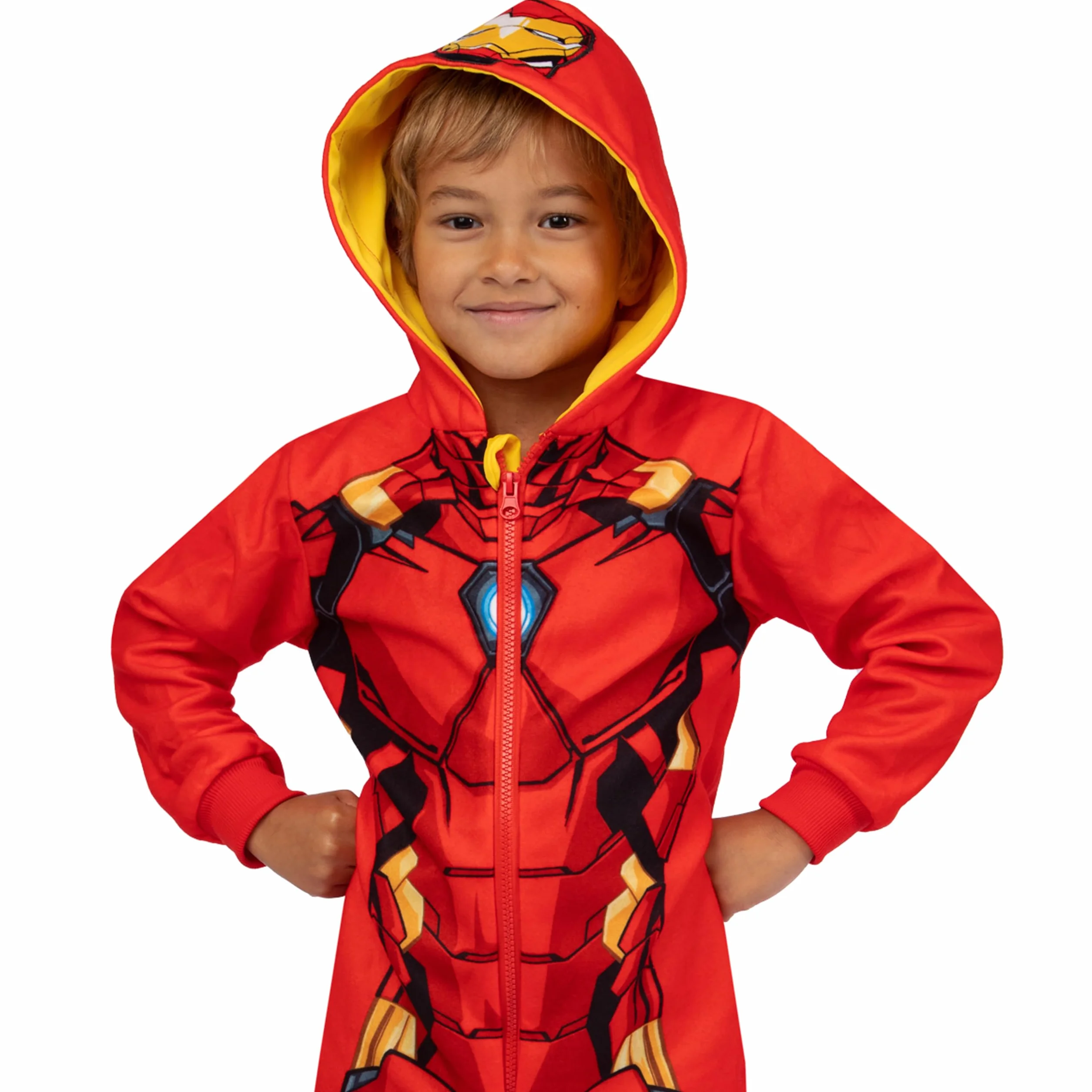 Marvel Iron Man Pigiama Bambino | Iron Man Pigiama Pile Bambino | Pigiamone Intero Bambini