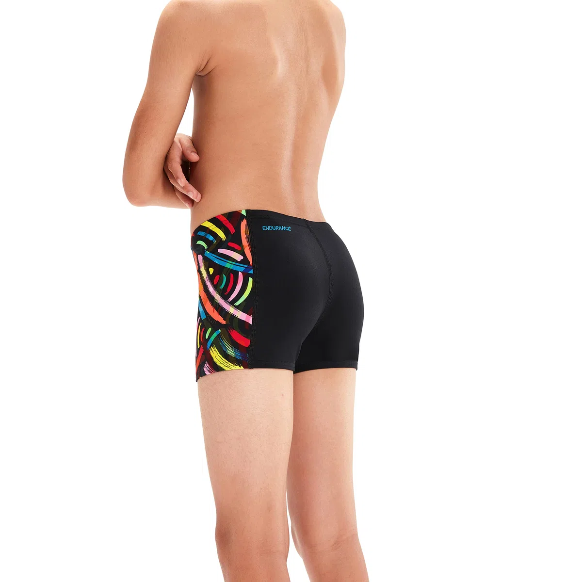 Speedo Pannello digitale da ragazzo Aquashorts Nero/Rosso Nuotatori