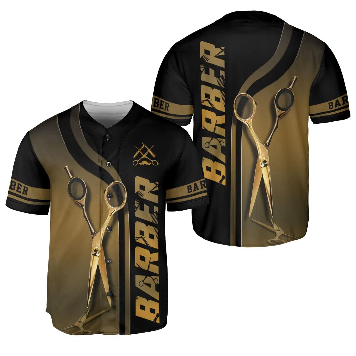 Maglia da baseball per barbiere, parrucchiere, barbiere, camicia da parrucchiere, regalo per barbiere, forbici per lui, uomini e donne
