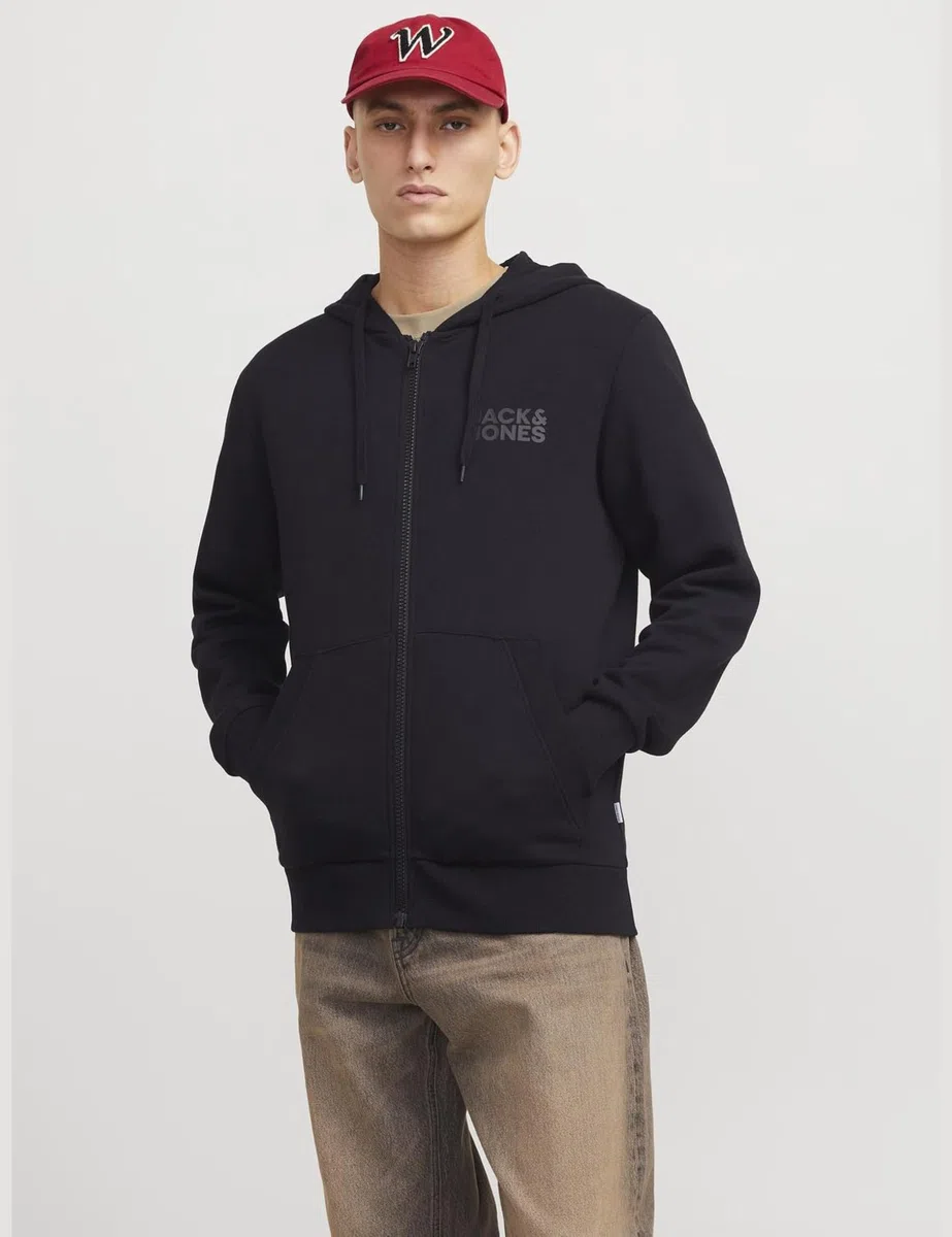 Jack & Jones Jjecorp Logo Sweat Zip Hood Jjecorp Logo Sweat Zip Hood Uomo (Pacco da 1)
