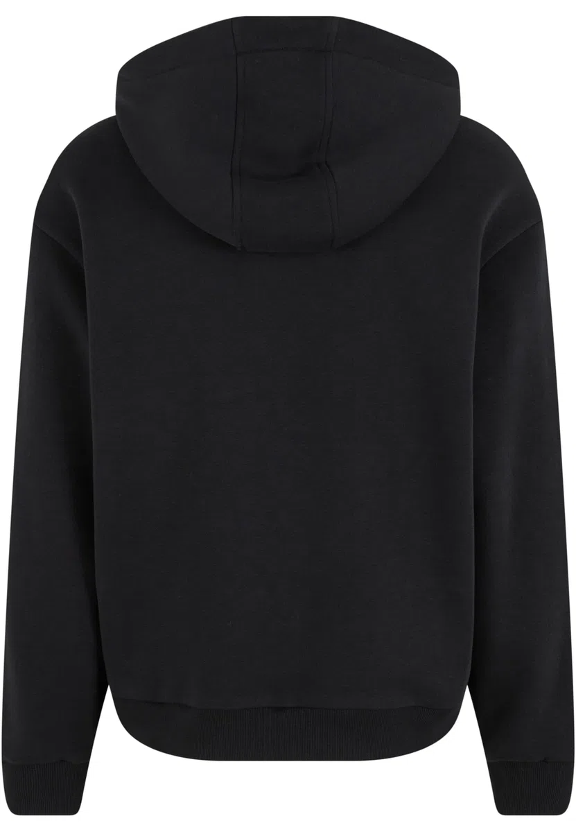 Urban Classics Fluffy Zip Hoody Uomo Felpa Jogging Nero Regular