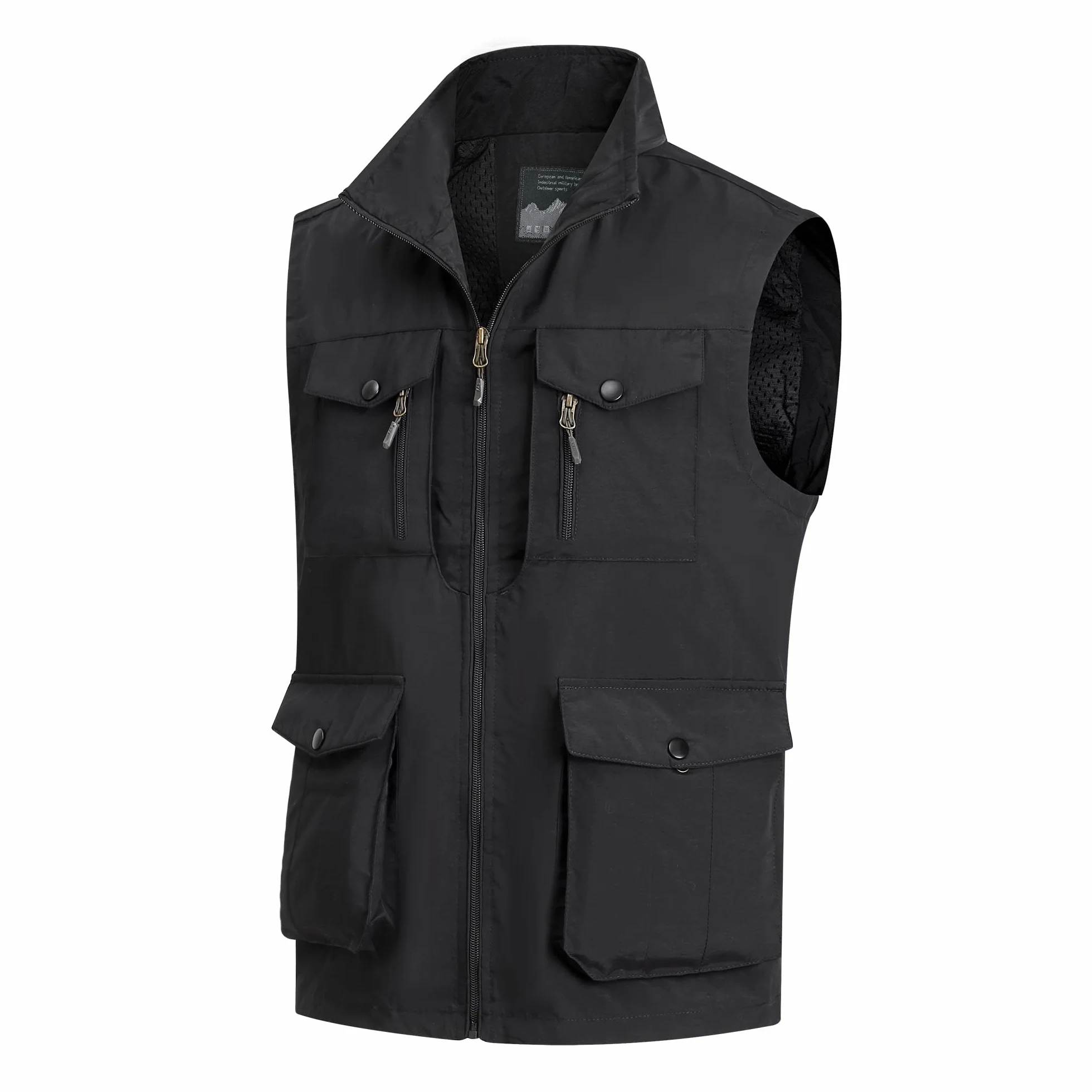 Gilet da Pesca Uomo Senza Maniche Multi-Tasche All'aperto Leggero Traspirante Casual Giacca Asciugatura Rapida per Campeggio e Fotografia