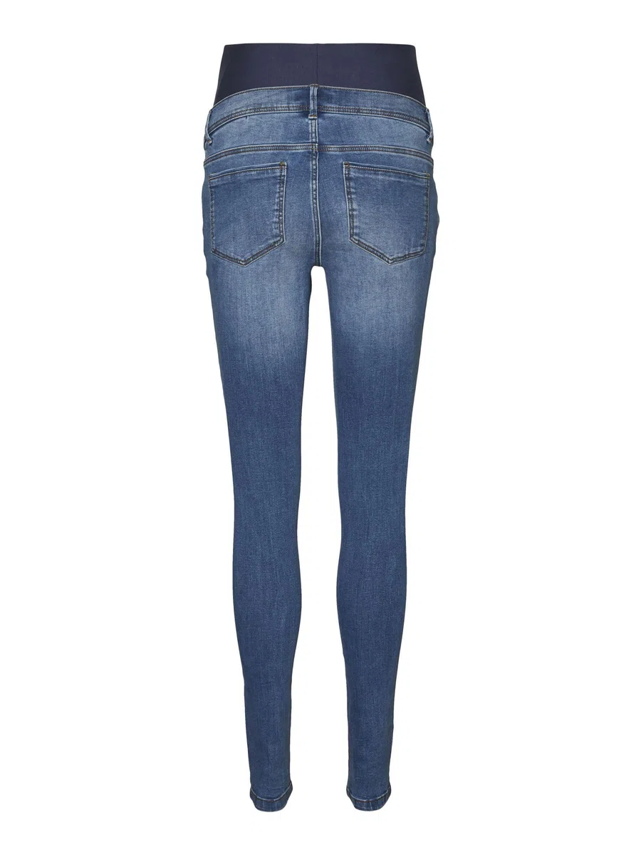Mamalicious - Mlmila Slim Medium Blue Jeans A. Noos, Jeans Donna