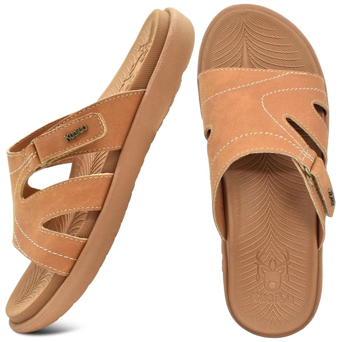 KuaiLu Ciabatte Donna Ortopediche Moda Leggere Comode Supporto Arco Plantare Doccia Sandali Estive Spiaggia Piscina Aperte Mare Pantofole Antiscivolo Gomma Suole Scarpe