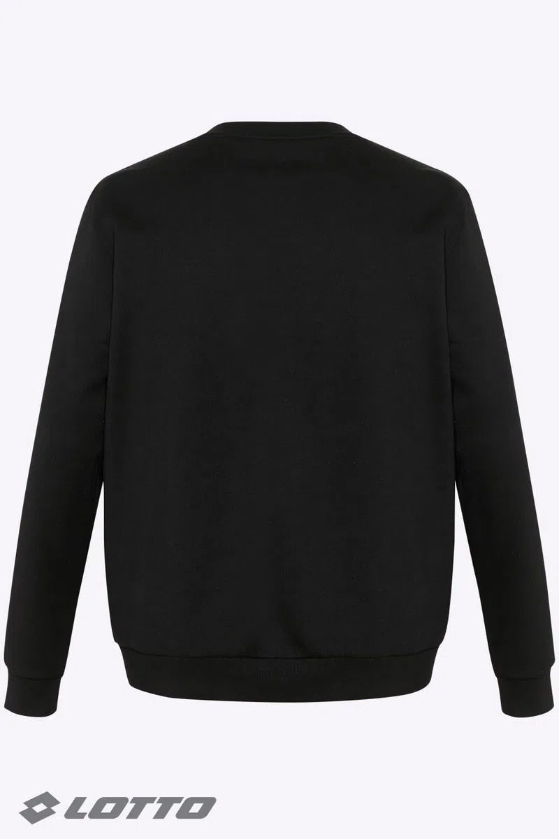 Lotto Felpa basic da uomo, in cotone, senza cappuccio e con piccolo logo, casual, vestibilità normale, disponibile in 3 colori, felpa da uomo in S-3XL