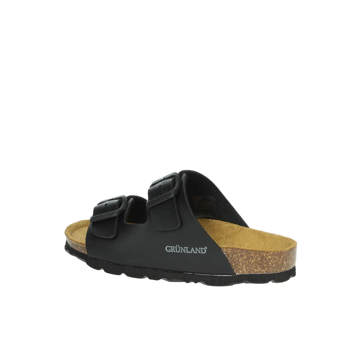 Grunland Luce CB3090 Nero Ciabatte Bambino Fibbie BIRK plantarino anatomico