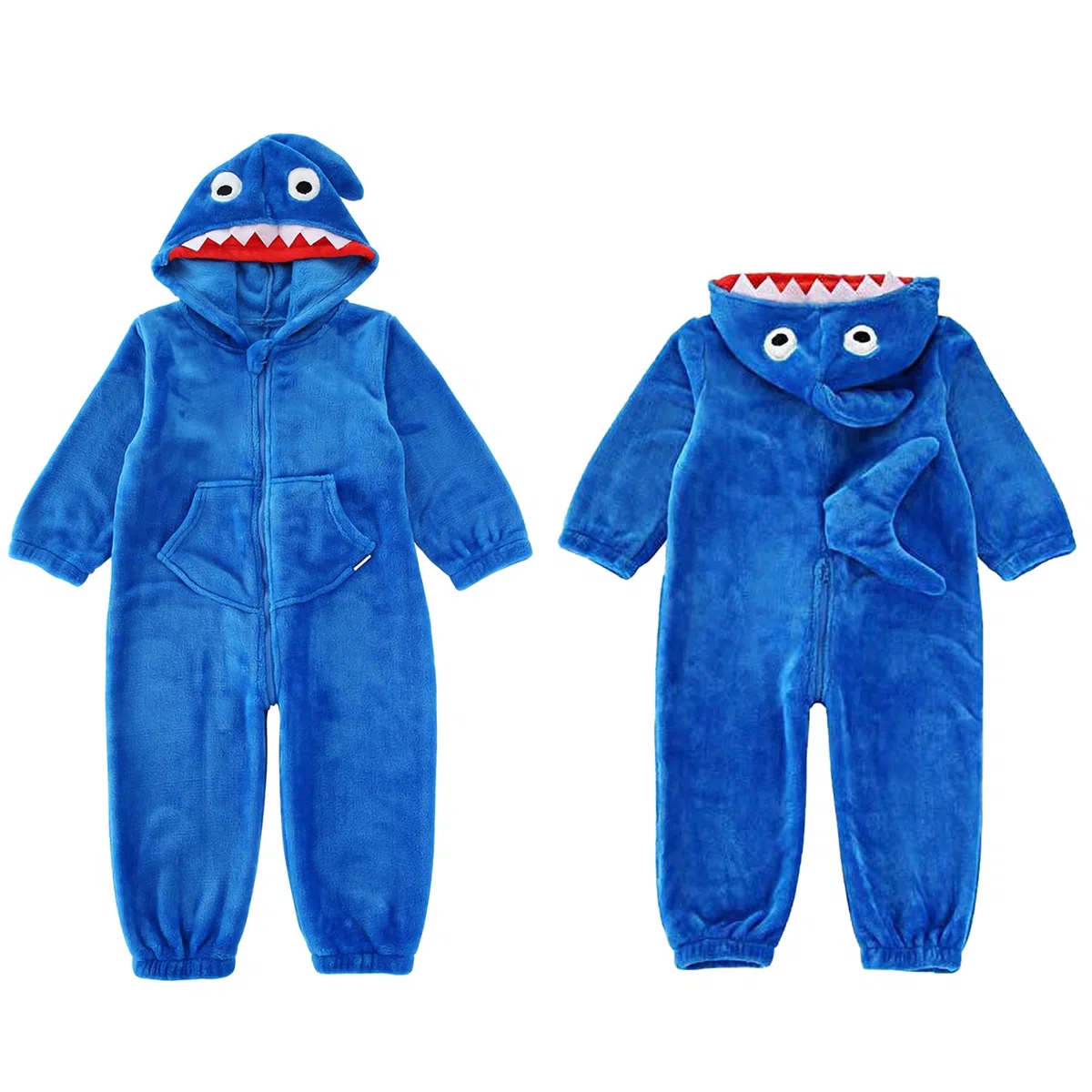LOLANTA Costume da Squalo Costume per Bambini,Costume in Flanella con Cappuccio,Costumi da Carnevale