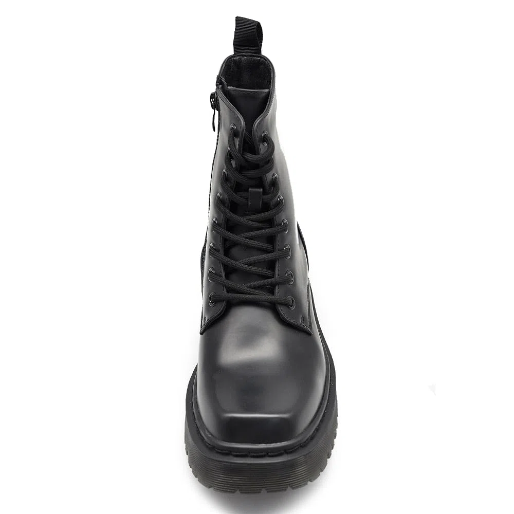 IF FASHION Stivali Stivaletti Anfibi Scarpe da Donna Con Platform MP326