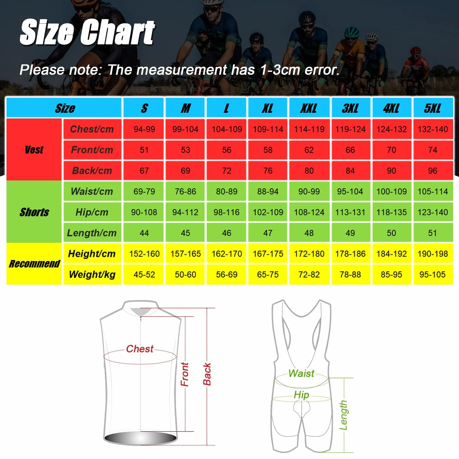 Completo Ciclismo Uomo Abbigliamento Bici MTB Estivo Tuta Ciclista, Maglietta Bicicletta Senza Maniche Gilet e Salopette Pantaloncini con 9D Gel Imbottiti,Maglia da Ciclo Sleeveless Asciugatura Rapida