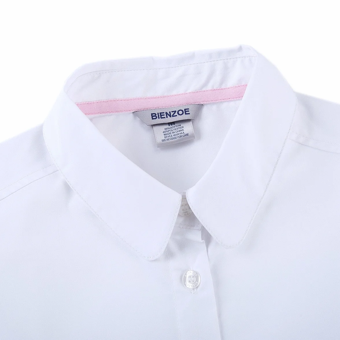 Bienzoe Ragazze Manica Lunga Oxford Camicia