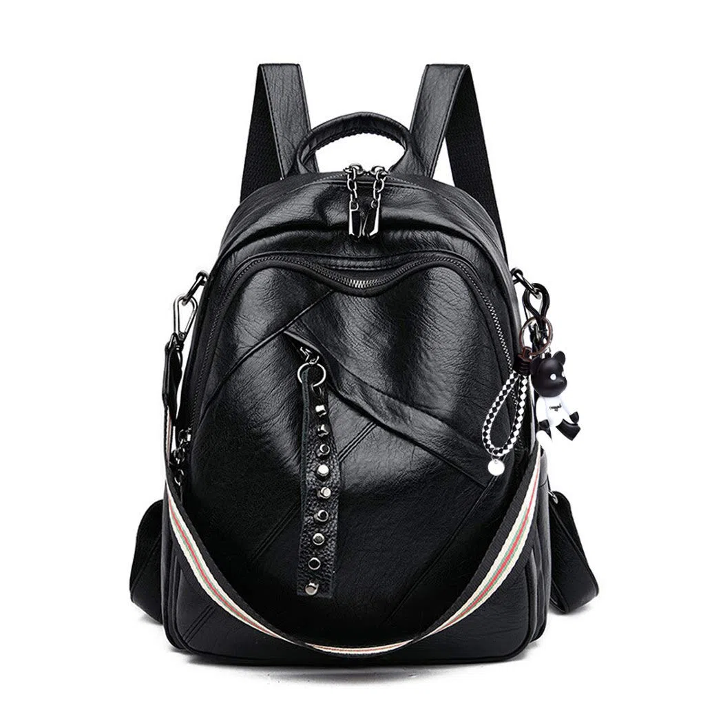 BUKESIYI Donna Borsa Zaino Elegante Zainetto Borse a Tracolla Zaini Antifurto Zainetti 2025 PU Pelle IT78196 Nero