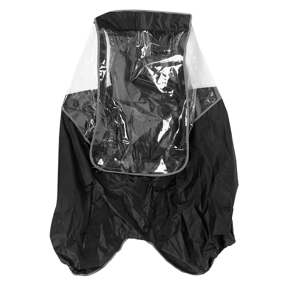 Copertura antipioggia per bicicletta Impermeabile per bicicletta per bambini Copertura antipioggia per bicicletta Protezione per la pioggia Sedili posteriori per bici Cappotto antipioggia(nero)