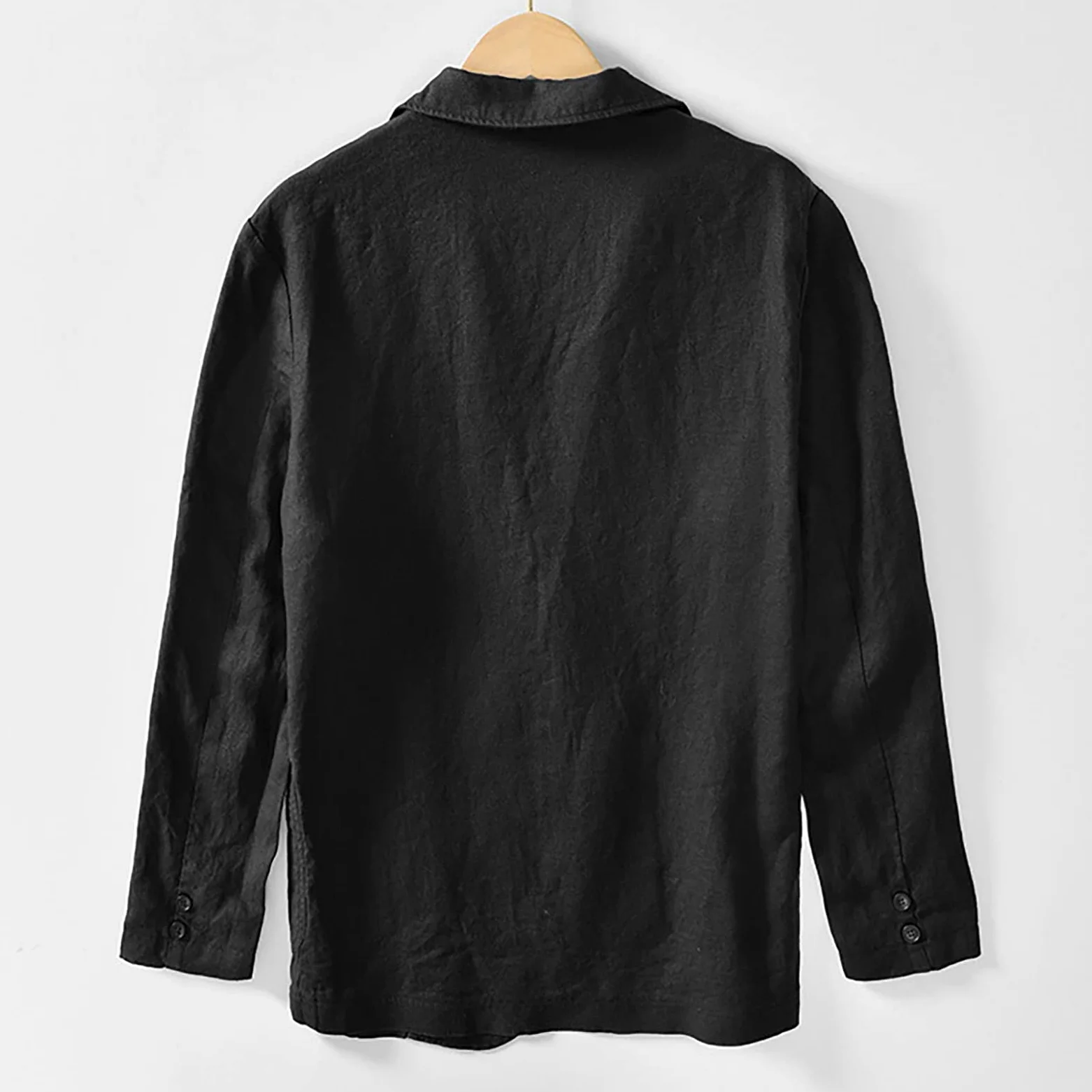 Giacca in lino, da uomo, casual, blazer, in lino, traspirante, con bottoni, leggeri, per il tempo libero, estivi, taglie forti, giacca casual