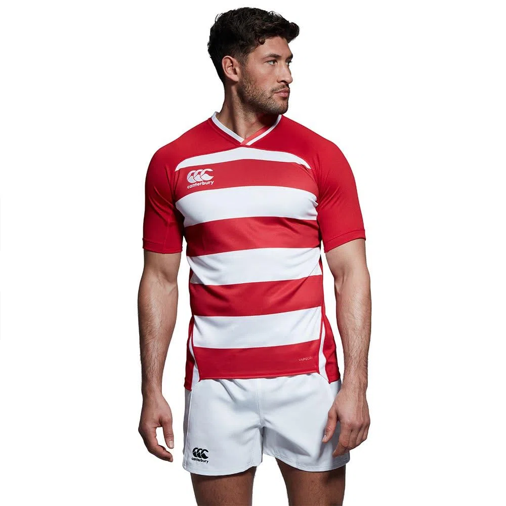 Canterbury Vapodri Evader Hooped Rugby Jersey Maglia Tecnica Rugby Uomo (Pacco da 1)