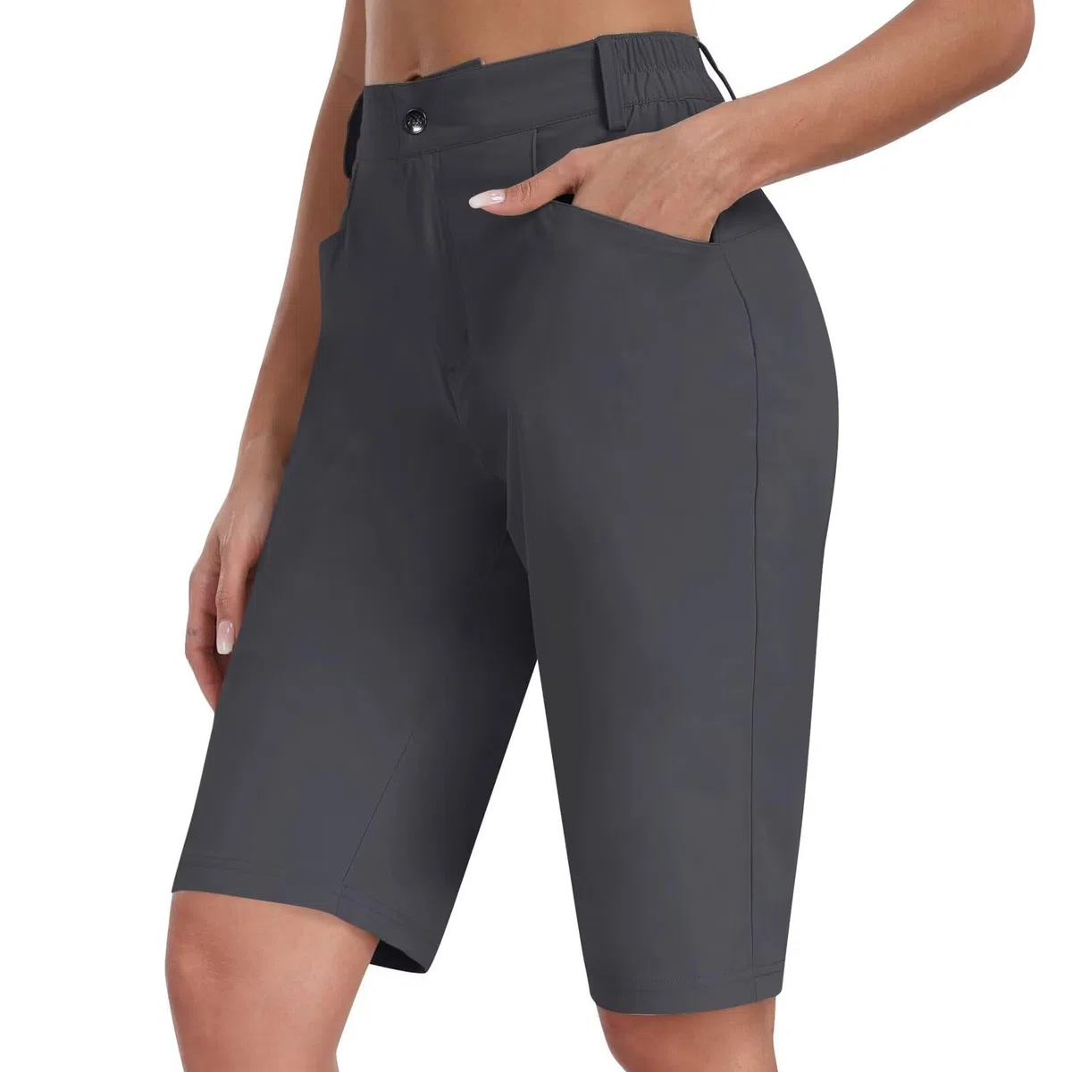 MoFiz Pantaloncini Donna Cargo Shorts Corti Trekking Shorts Estivi Pantaloni per Sport Campeggio Viaggi Tennis Pallavolo