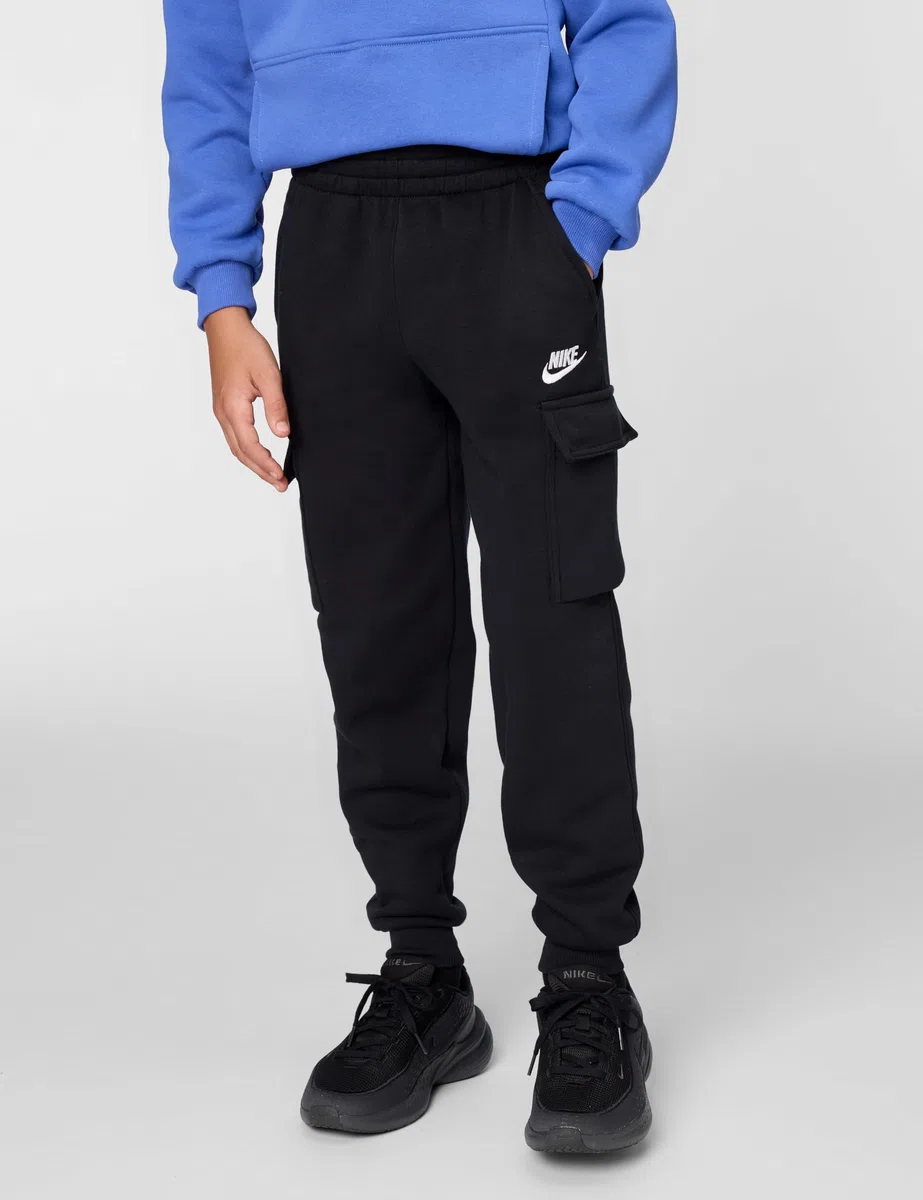 Nike - K NSW Club FLC Crgo Pnt Lbr, Full Length Pant Unisex - Bambini e Ragazzi