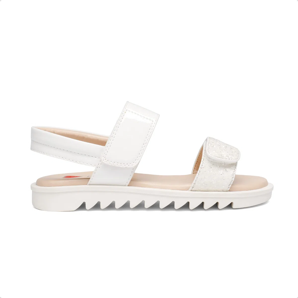 DREAM PAIRS Sandali da Bambina con Glitter, Scarpe Estive Bambinoa, Due Fasce, Casual e a Punta Aperta Per bambine e Ragazze