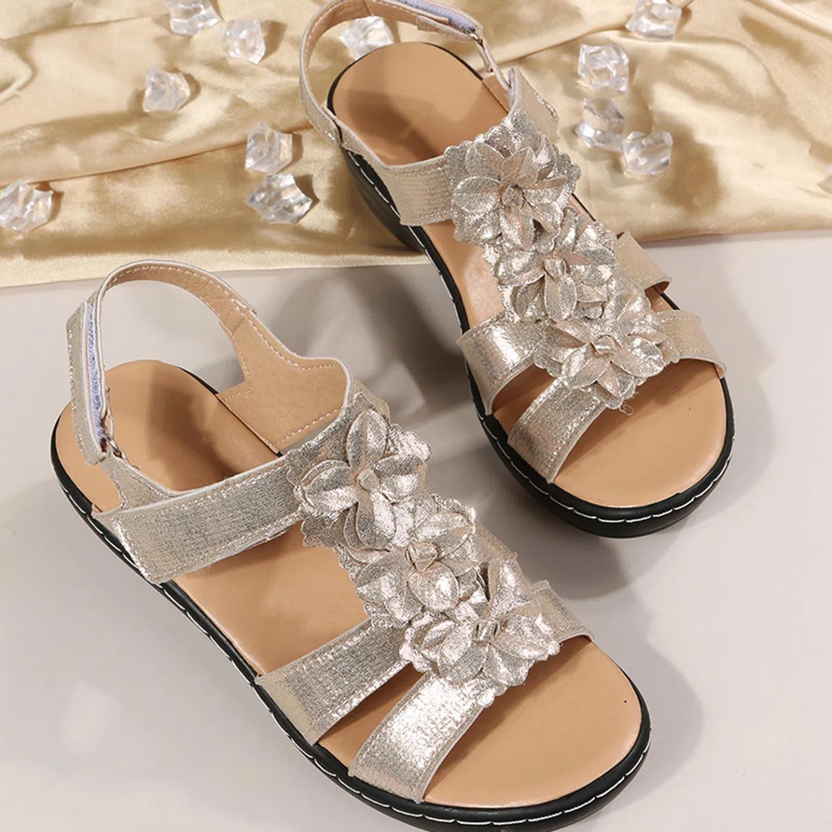 HAOLEI Sandali Ortopedici Donna Comodi Scarpe Antiscivolo Traspiranti Sandali Bohemien