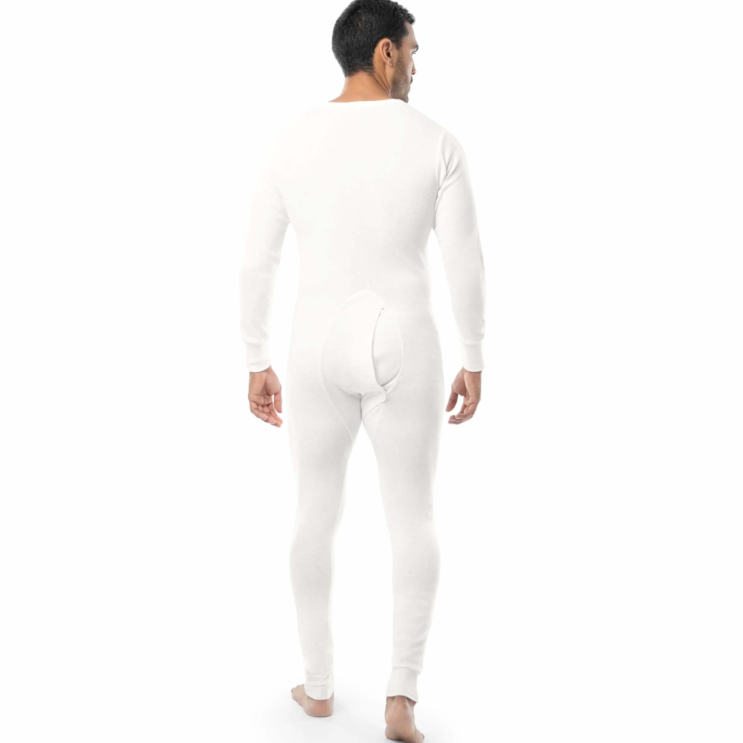 INDERA Abito da Uomo in Maglia a Coste in Cotone