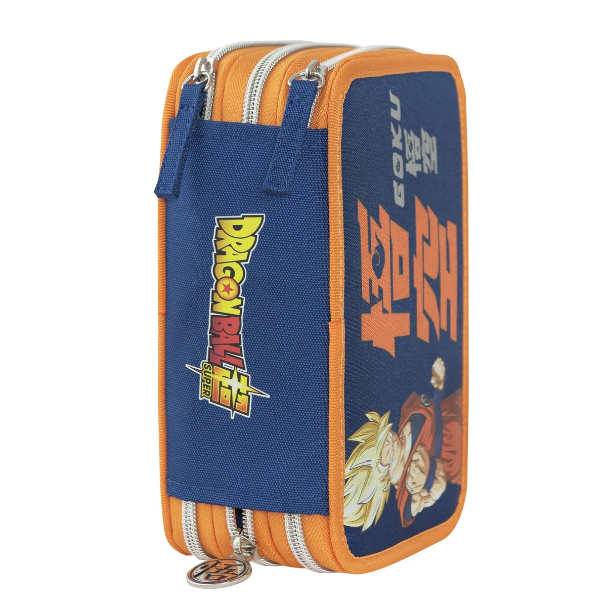 DRAGONBALL - Astuccio 3 Scomparti Bambina e Bambino, con Interno Organizzato, Tasca a Zip e Organizer Portapenne - Astuccio Scuola Media e Elementare in Tessuto, 20x13x7h cm