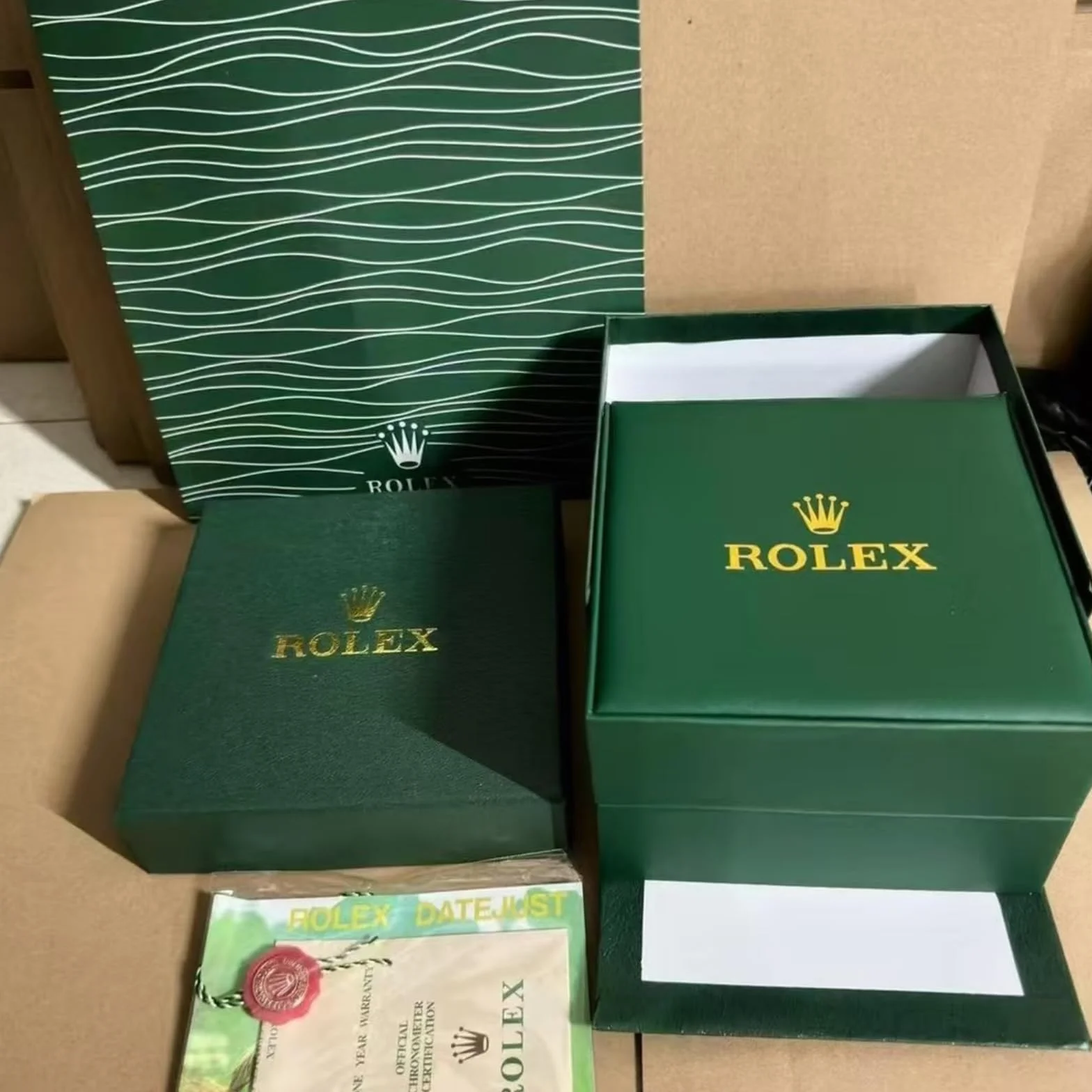 Compatta Orologio Vetrina Verde Singolo Slot Conservazione Scatola Protezione Porta Con Esterno Imballaggio Custodia per Rolex Box