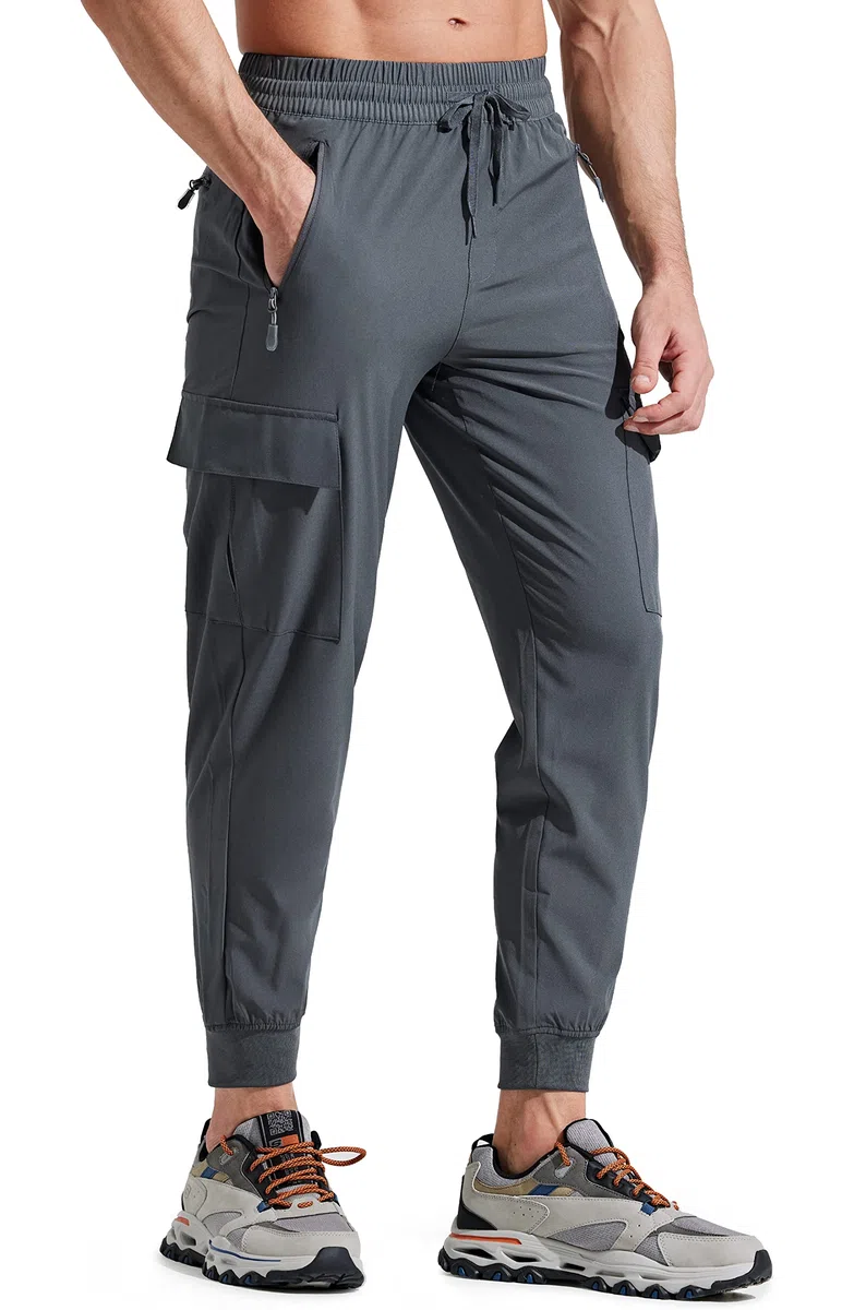 Libin Pantaloni da Jogging da Trekking Uomo Leggeri ad Asciugatura Rapida Pantaloni da Cargo Allenamento Atletico Viaggio Golf Casual All'aperto Pantaloni